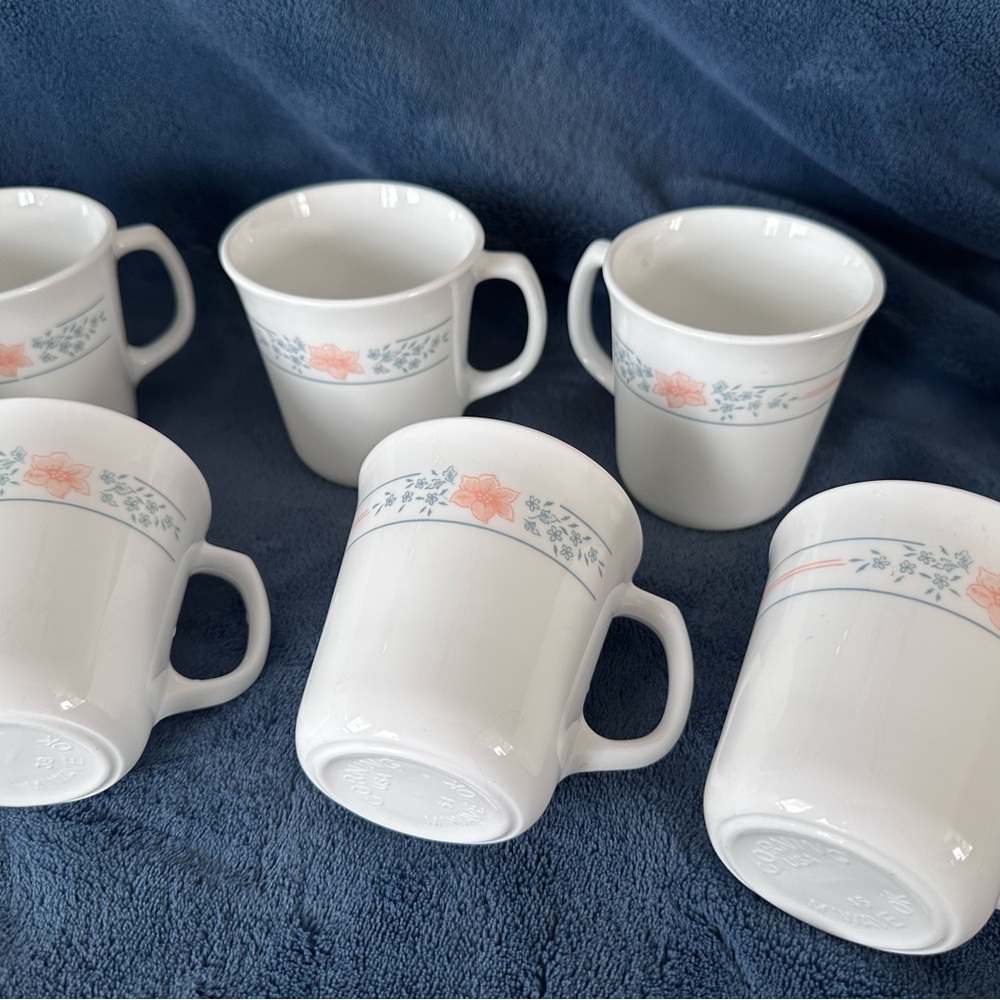 Corningware Corelle Apricot Grove Mugs (Set of 6)